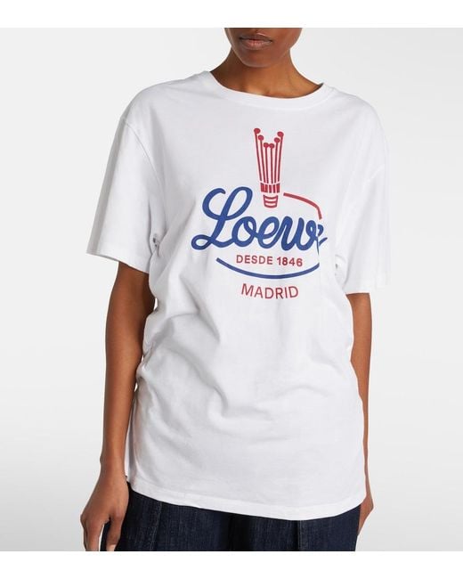 Loewe White Logo Jersey T-Shirt