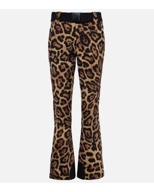 Goldbergh Brown Purr Leopard-print Ski Pants