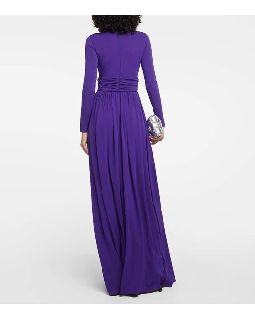 Vestido de fiesta drapeado Giambattista Valli de color Purple