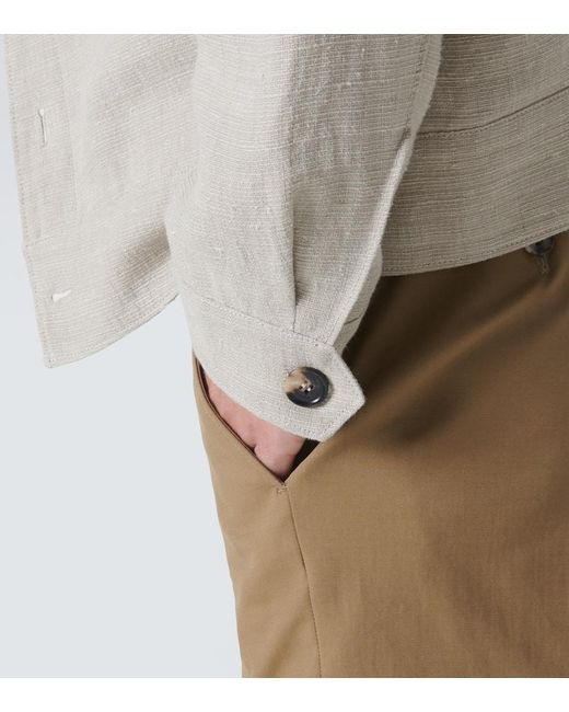 Loro Piana Blouson Clem Aus Flachs Und Seide in Natural für Herren