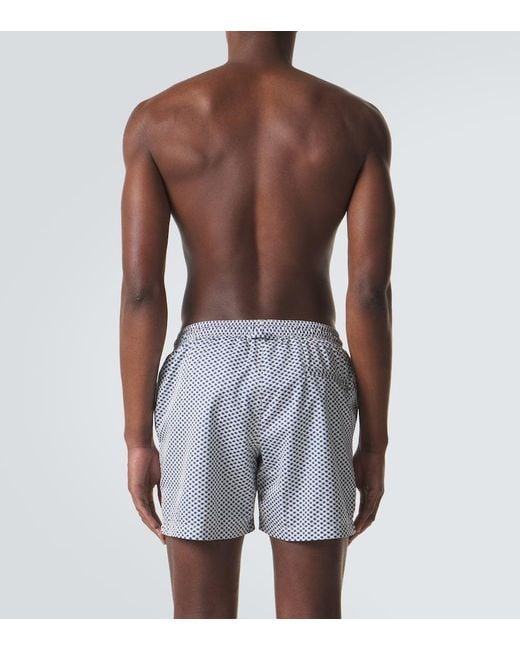 Orlebar Brown Blue Printed Swim Trunks for men