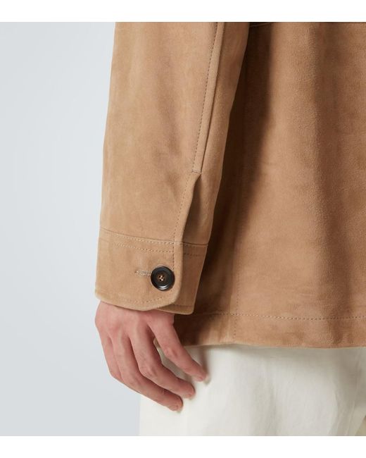 Brioni Natural Suede Field Jacket for men