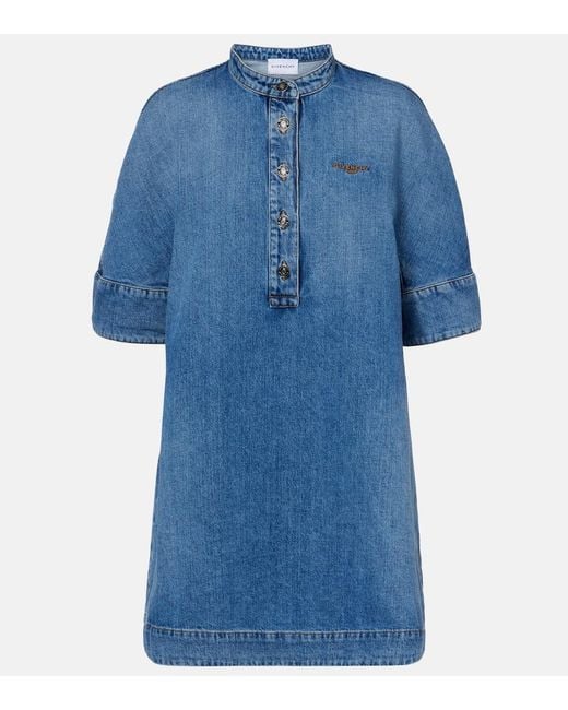 Givenchy Blue Denim Minidress