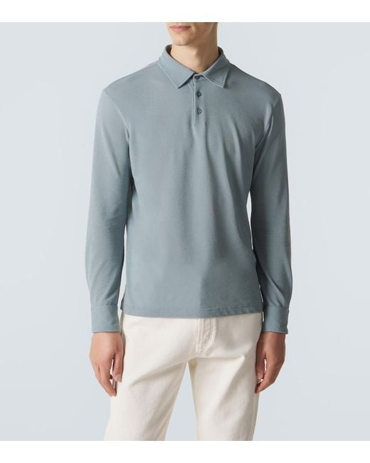 Polo De Algodon Slowear de hombre de color Blue