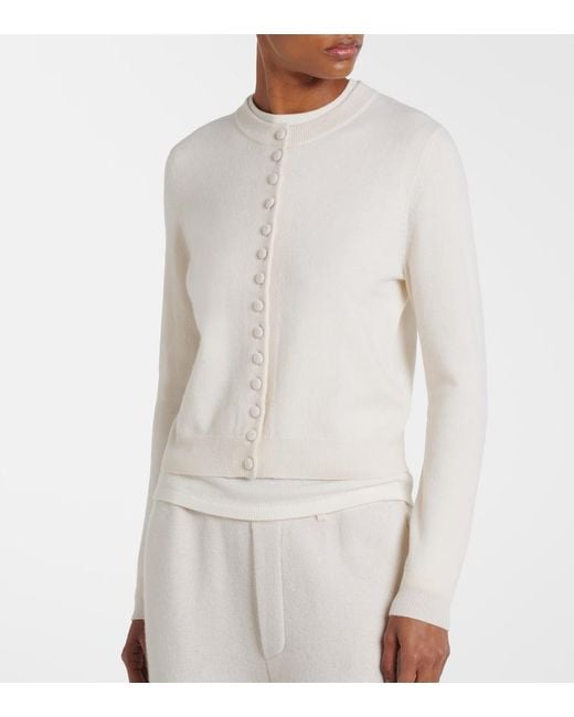Lisa Yang White Wilona Cashmere Cardigan