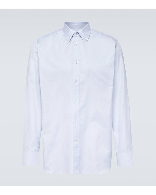 Berluti White Printed Cotton Shirt for men