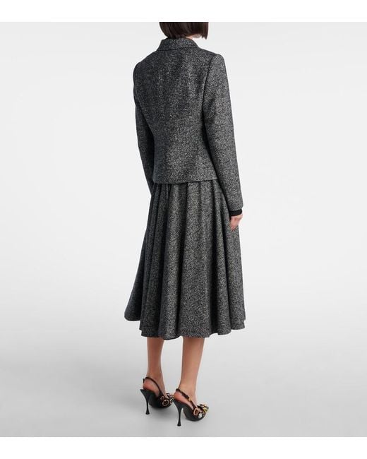 Dolce & Gabbana Black Wool-Blend Jacket