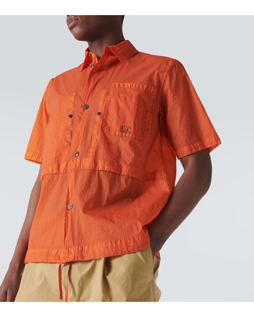 Camisa tecnica C P Company de hombre de color Orange