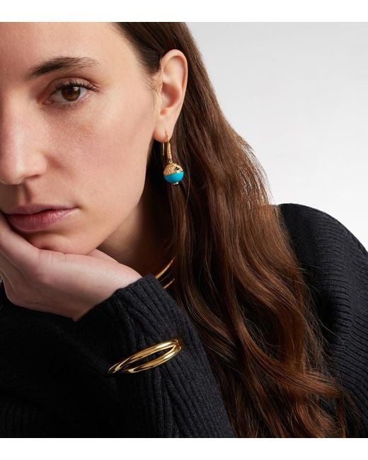Marina B Blue 18Kt Earrings With, Sapphire, And Diamonds