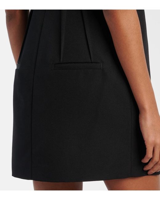 Jean Paul Gaultier Black Virgin Wool Minidress