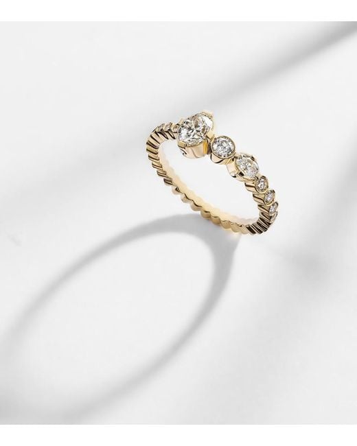 Sophie Bille Brahe White Ensemble De Sky 18Kt Ring With Diamonds