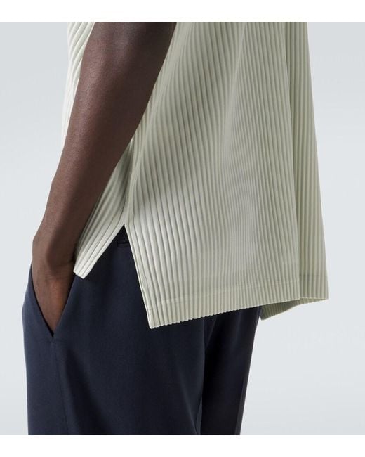 Homme Plissé Issey Miyake White Monthly Colors: May Pleated Shirt for men