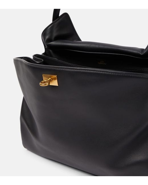 Balenciaga Black Tote Bag Rodeo Medium Aus Leder
