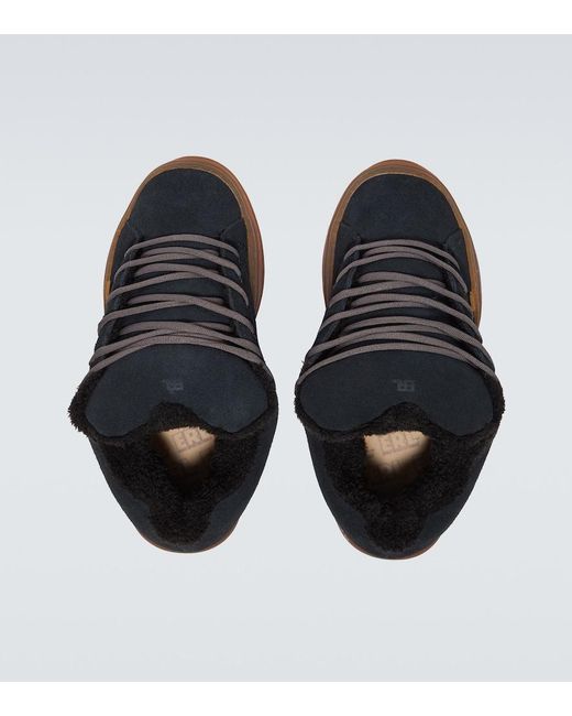 ERL Black Vamp Skate Suede Sneakers for men