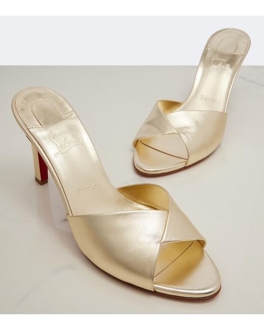 Mules Fanny di Christian Louboutin in Natural
