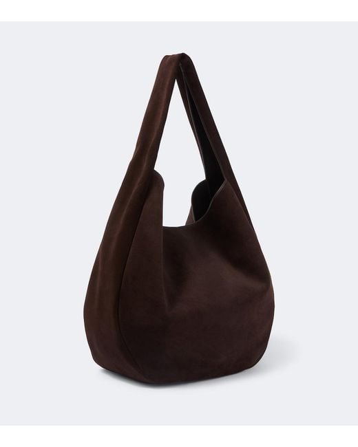 Loewe Brown Roomy Suede Shoulder Bag for men