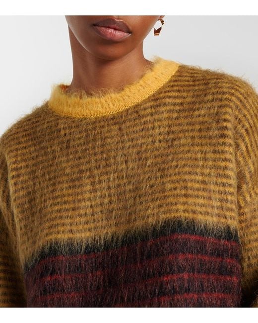 LaDoubleJ Green Berra Mohair-Blend Sweater