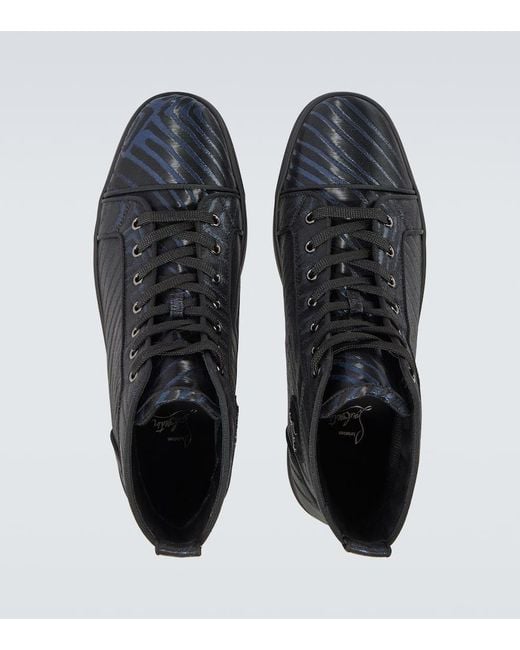 Christian Louboutin Black Louis High-Top Sneakers for men