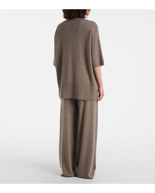 Lisa Yang Natural Mila Oversized Cashmere Sweater