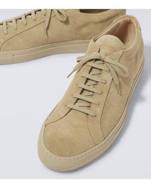 Common Projects Natural Achilles Suede Sneakers for men