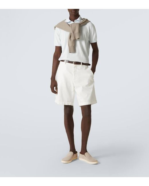 Shorts di Brunello Cucinelli in White da Uomo