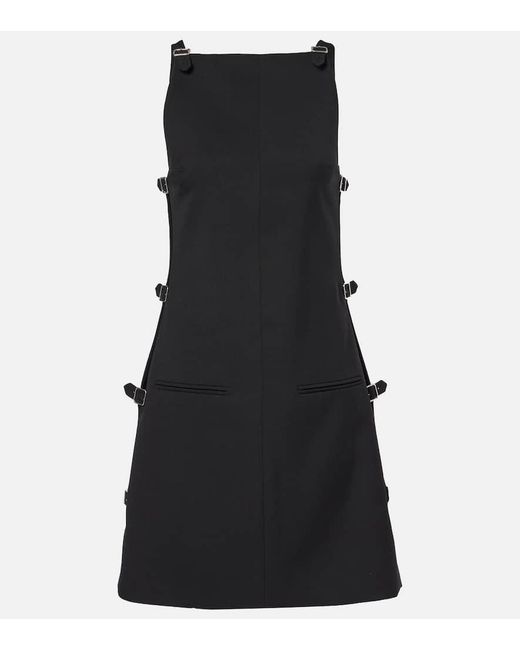 Courreges Black Minikleid Aus Wolle