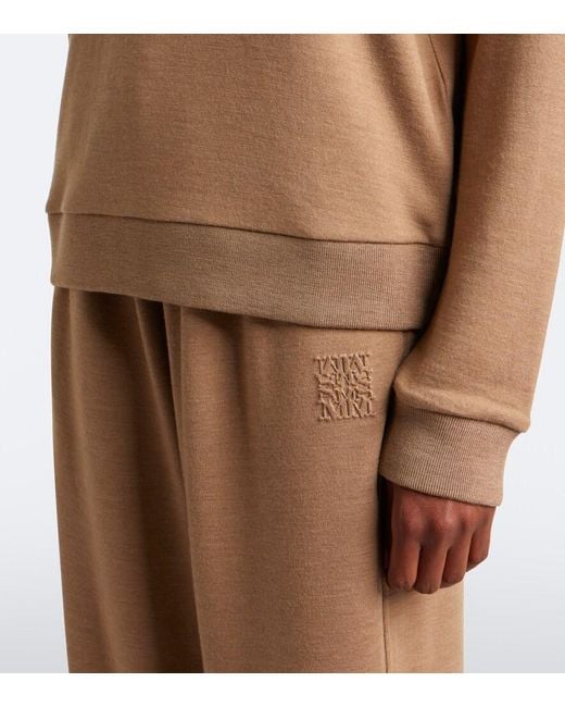 Max Mara Brown Virgin Wool Polo Sweater