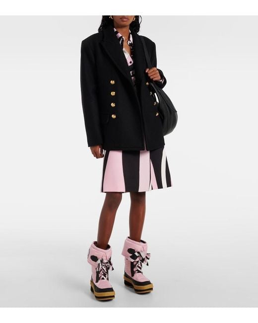Emilio Pucci Pink Iride Snow Boots