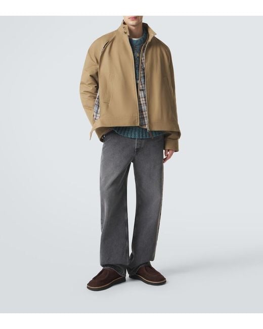 Loewe Natural Layered Cotton Gabardine Jacket for men