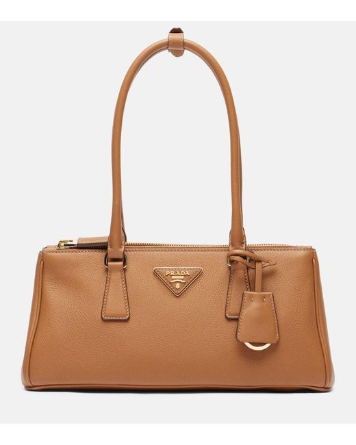 Prada Brown Tote Bag Galleria Medium Aus Leder