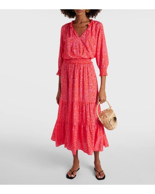 Heidi Klein Limpopo Floral Shirred Maxi Dress