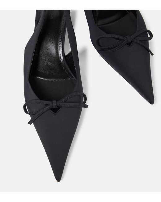 Balenciaga Black Slingback With Bow Pumps