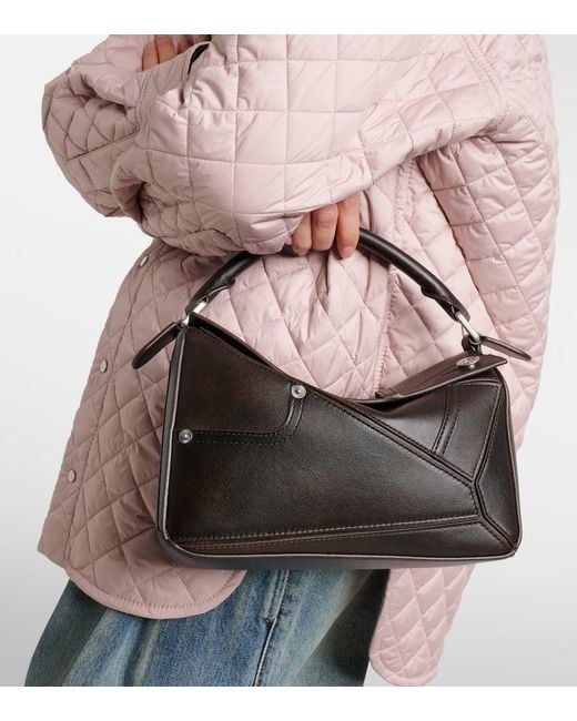 Loewe Black Tote Bag Puzzle Panta Small Aus Leder