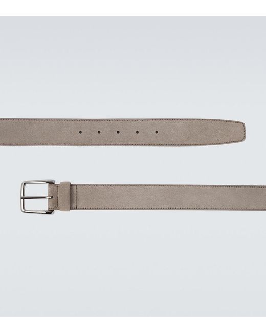 Tod's Gray Suede Belt for men