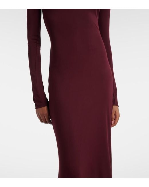 Alaïa Purple Jersey Gown