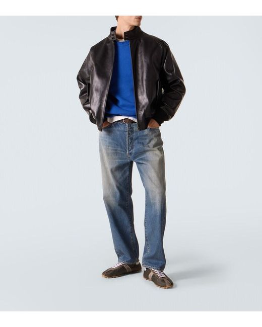 A.PRESSE Blue Wool Sweater for men