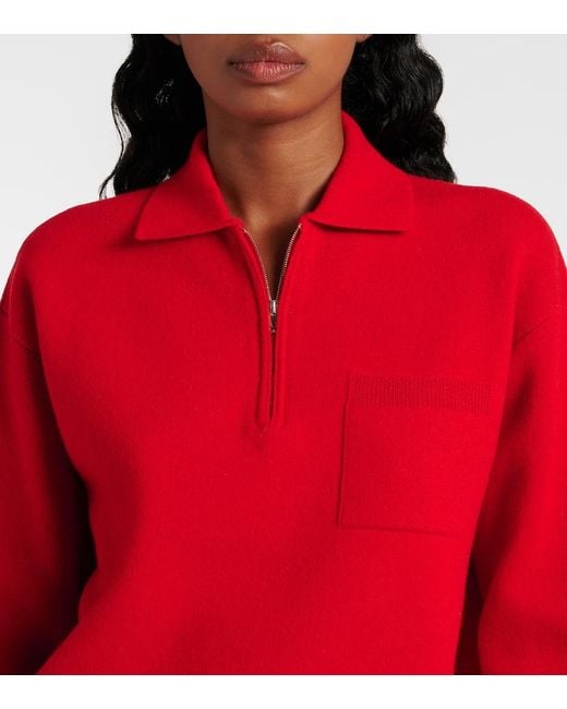 The Row Red Polopullover Halvar Aus Kaschmir