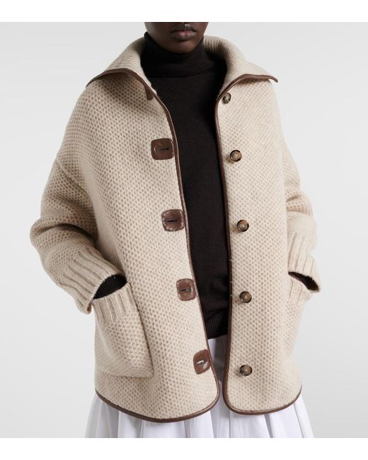 Altuzarra Natural Llewellyn Knitted Wool Jacket