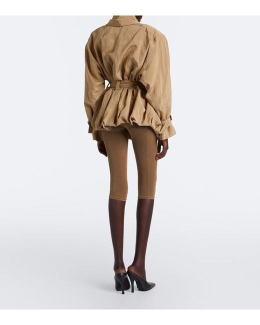 Magda Butrym Brown Semi-Sheer Capri Pants