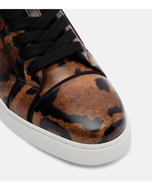 Christian Louboutin Brown Sneakers Fun Louise Junior Aus Leder