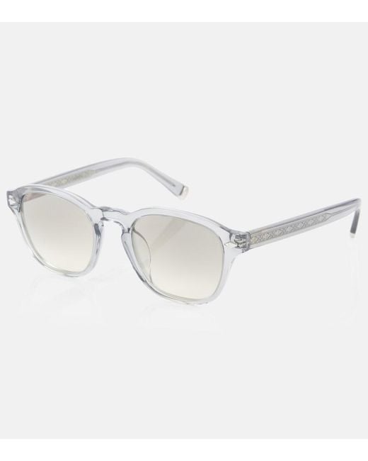Brunello Cucinelli Gray Round Sunglasses