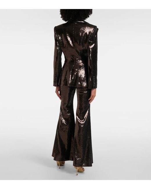 Nina Ricci Black Sequined Blazer