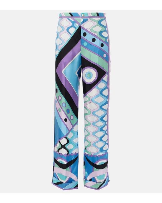 Emilio Pucci Blue Trousers