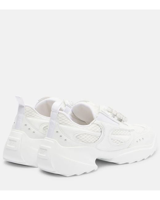 Roger Vivier White Sneakers Viv' On The Run Mit Leder