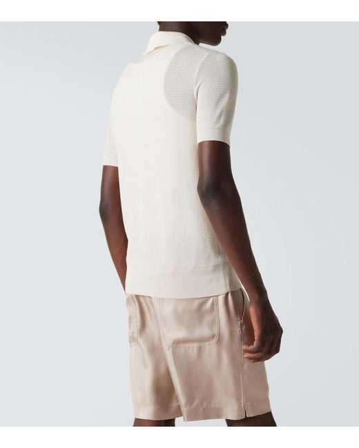 Polo di Tom Ford in Natural da Uomo