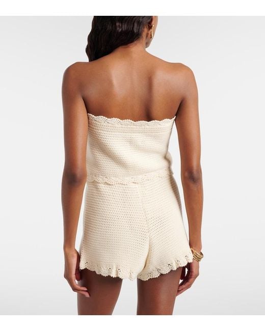 Posse Natural Dylan Crochet Crop Top