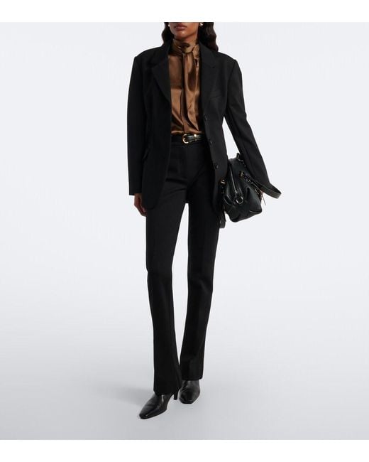 Dorothee Schumacher Black Emotional Essence Jersey Flared Pants