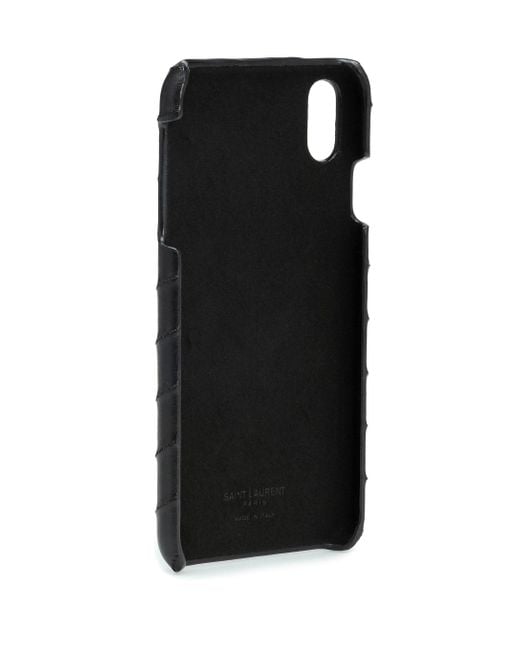 Saint Laurent Ysl-monogram Quilted-leather Iphone Xs Case in Black | Lyst Saint Laurent Ysl-monogram Quilted-leather Iphone Xs Case in Black | Lyst