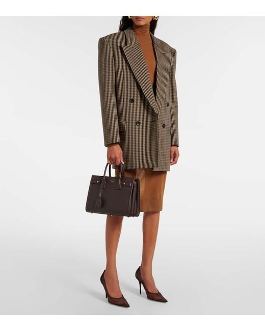 Saint Laurent Black Tote Sac De Jour Baby Aus Leder