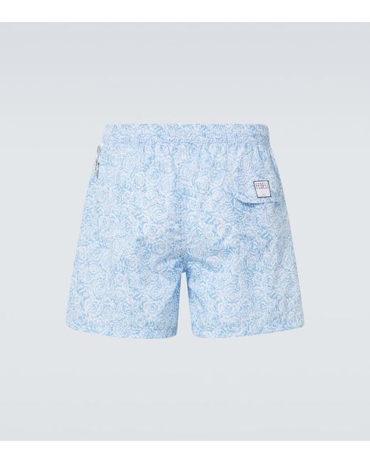 Fedeli Blue Swim Trunks for men